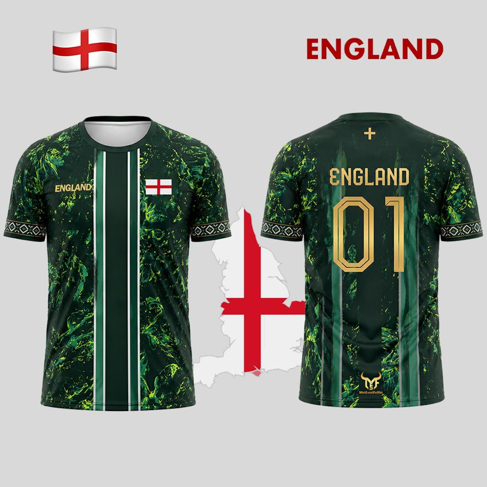 Badminton England - New England Flag Print Football Jersey