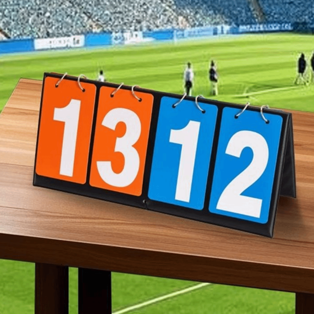 Scoreboard Digital - 2/3/4/6 Digit Digital Flip Scoreboard Leather