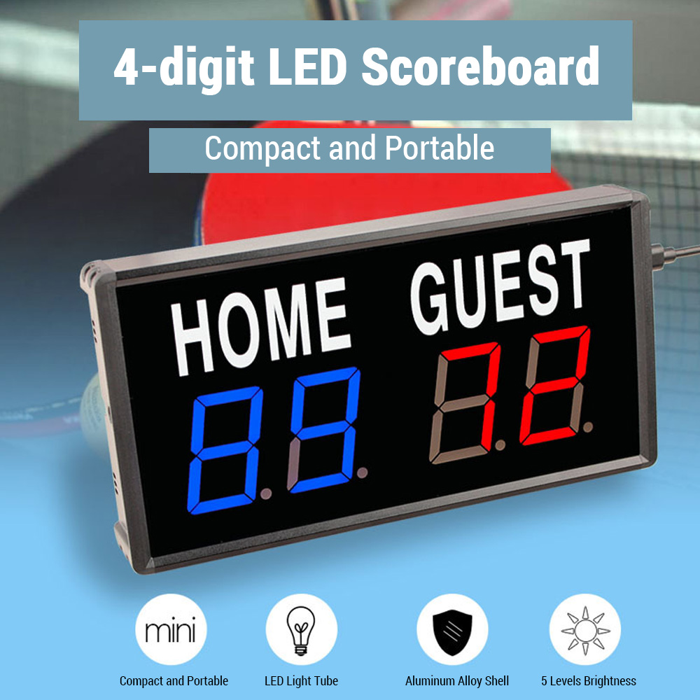 Portable 4 Digit LED Scoreboar - огляд і ціна Scoreboard Digital