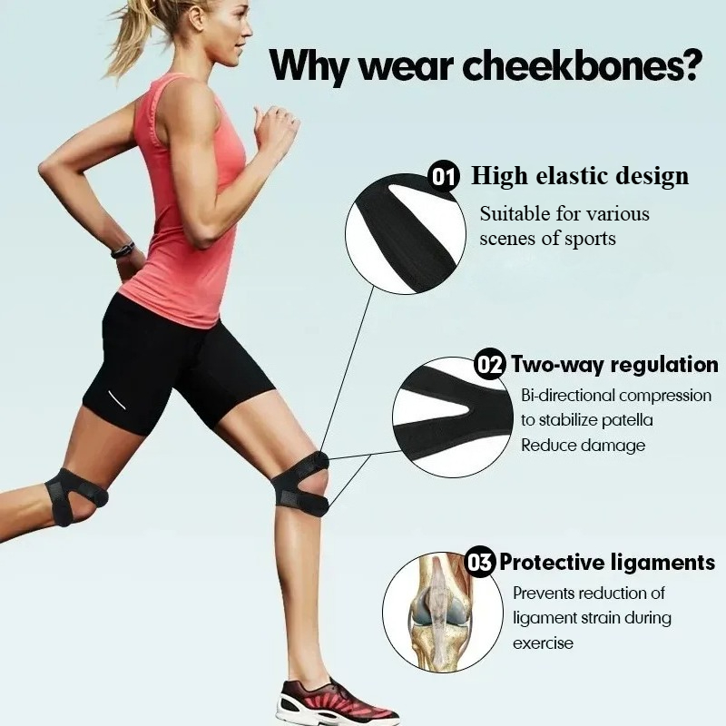 Elastic Knee Brace Support Sle - огляд і ціна Knee Brace Badminton