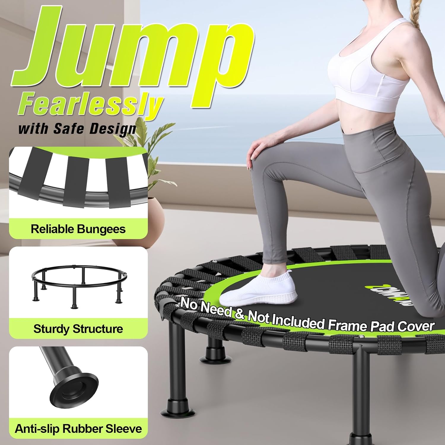 Foldable Mini Rebounder Trampo - огляд і ціна Training Net Mini