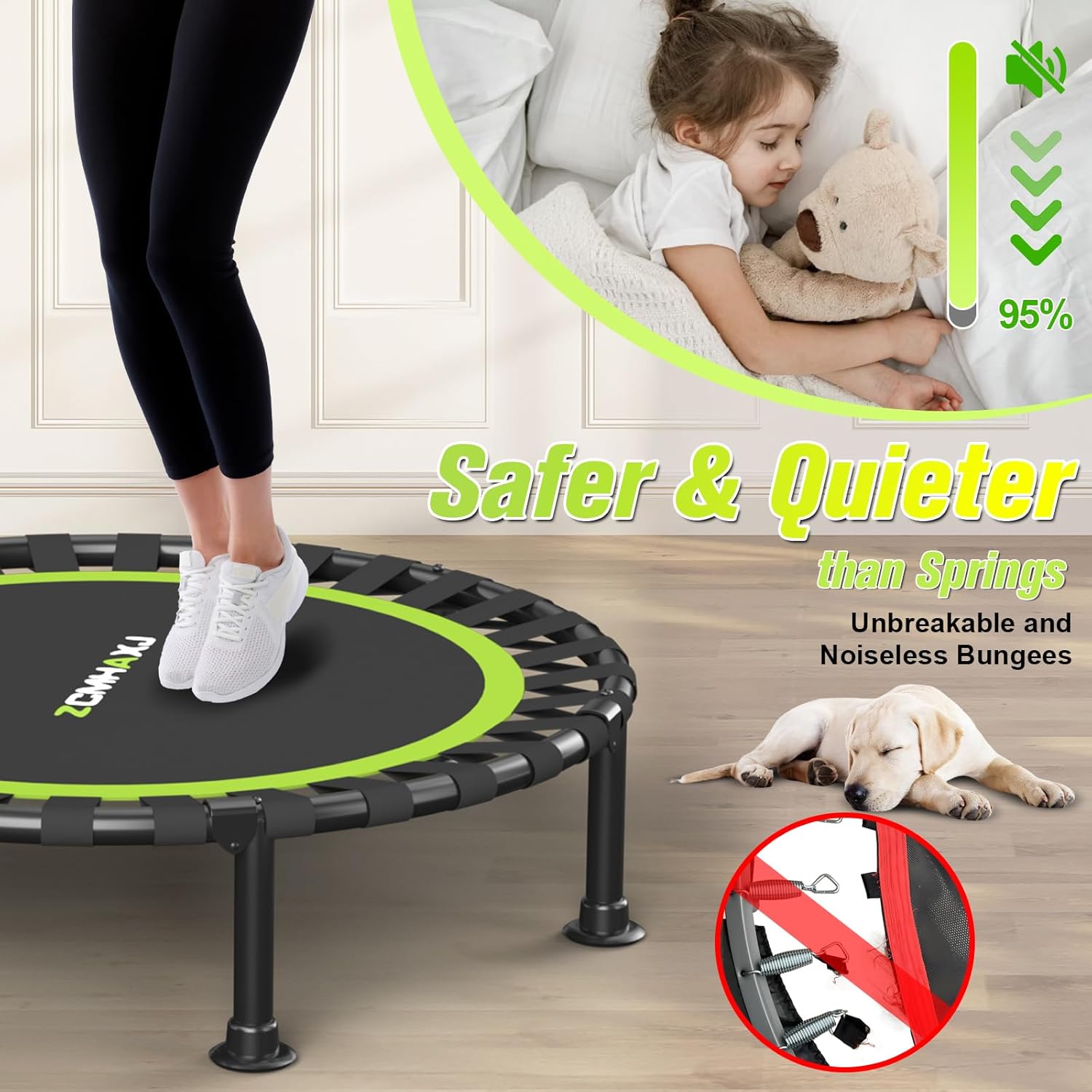 Foldable Mini Rebounder Trampo - огляд і ціна Training Net Mini
